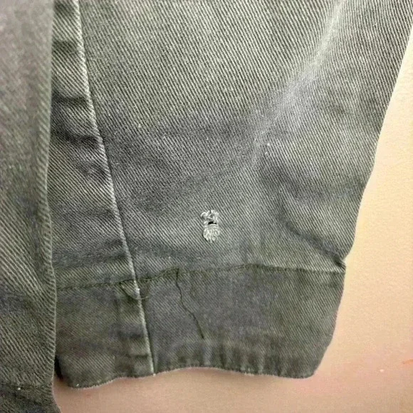 VTG Electric Kids 90s Kids Size 5 Overalls Army Green Combat Crew 100% Cotton - Picture 8 of 11